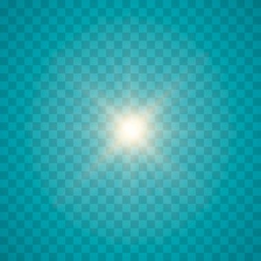 Işık, kıvılcım ve yıldız.