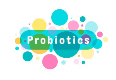 Probiyotik bakteri logosu.