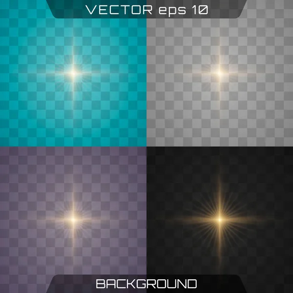 Light, spark and stars. — Stock Vector