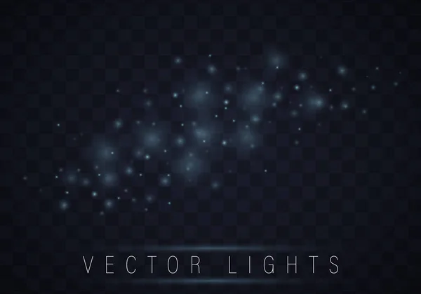 Conjunto de efeitos luminosos . — Vetor de Stock