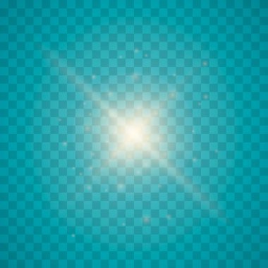 Işık, kıvılcım ve yıldız.