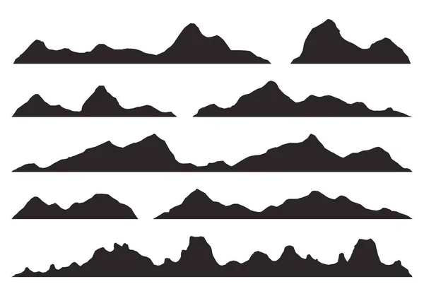 Mountains silhouettes Vector — Stock Vector