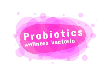 Probiotics bacteria logo. clipart