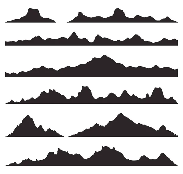 Mountains silhouettes Vector — Stock Vector