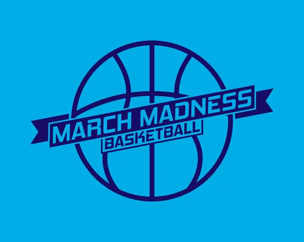 March Madness basketbal — Stockvector
