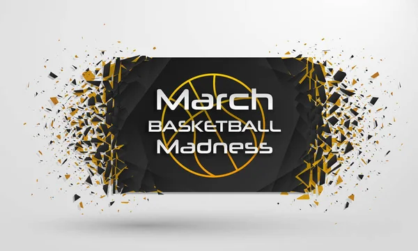 March Madness баскетбол — стоковий вектор