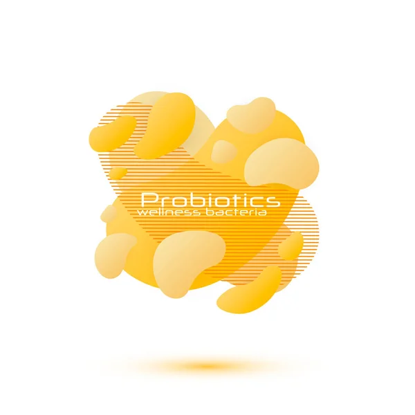 Vector de bacterias probióticas — Vector de stock