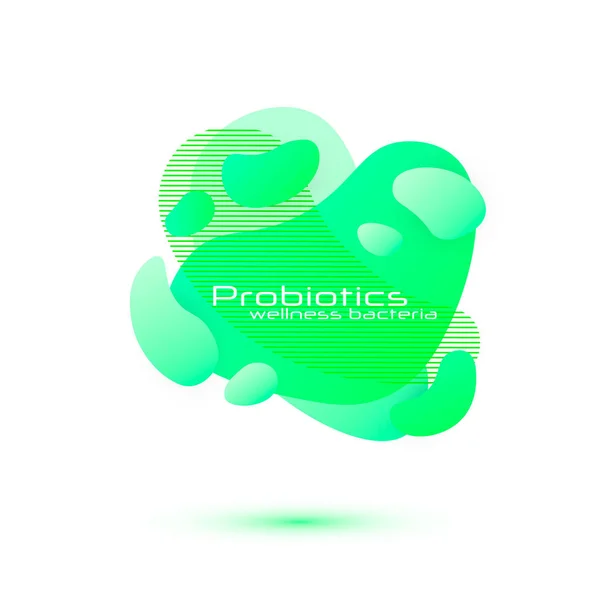 Vector de bacterias probióticas — Vector de stock