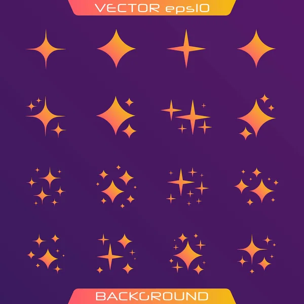 Étoiles vectorielles originales . — Image vectorielle
