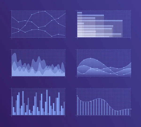 Grafieken vector set. — Stockvector