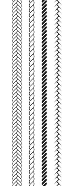 Fırçalar ipler desen. 