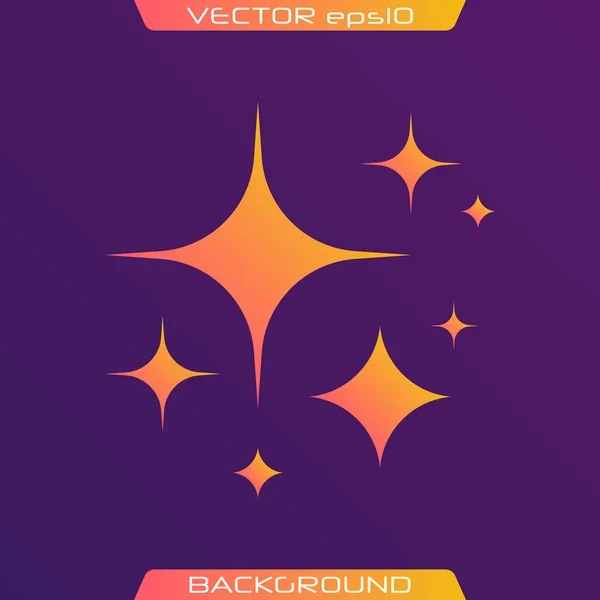 Ursprungliga vektor stjärnor. — Stock vektor