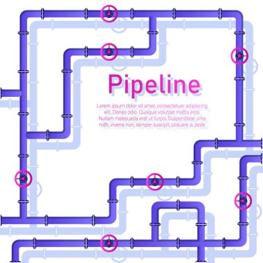 Boru hattı tasarım arka plan