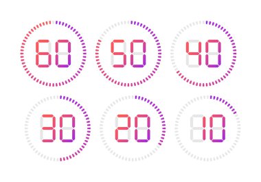 Zamanlayıcılar ayarlayın. İşareti simgesi.