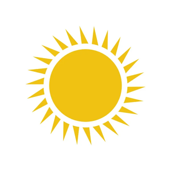 Vlakke zon pictogram. — Stockvector