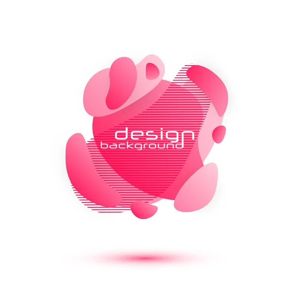 Diseño dinámico de fluidos . — Vector de stock