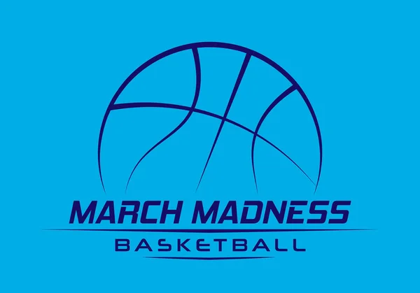March Madness Basketbol — Stok Vektör