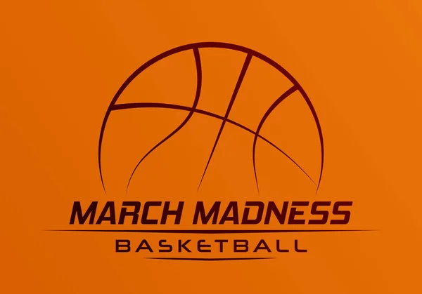 March Madness basketbal — Stockvector