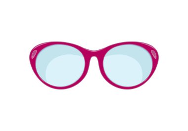 Düz tarzda güneş gözlüğü.