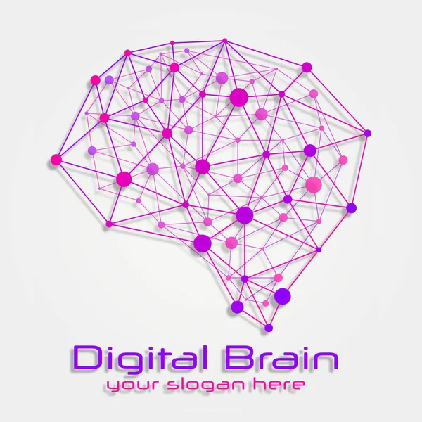 Concepto cerebral con medicina — Vector de stock