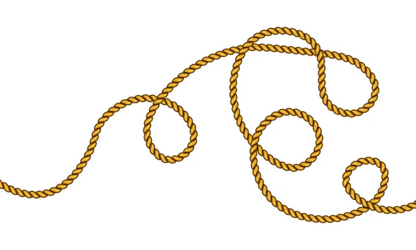 Реалистичные волоконные веревки . — стоковый вектор