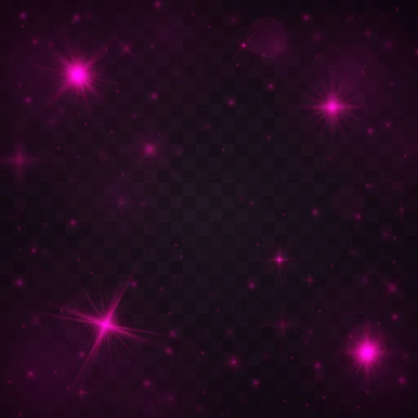 Effets de lumière rose . — Image vectorielle