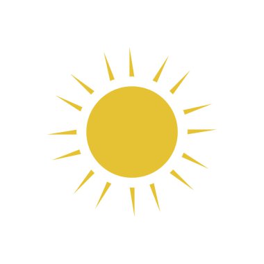 Düz güneş simgesi.