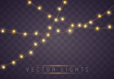 Noel ışıkları sarı