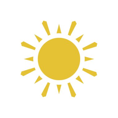 Düz güneş simgesi.