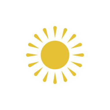 Düz güneş simgesi.