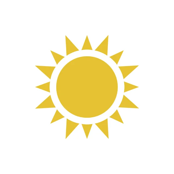 Flat sun icon.