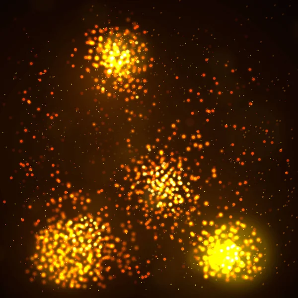 Bokeh lichten achtergrond. — Stockvector