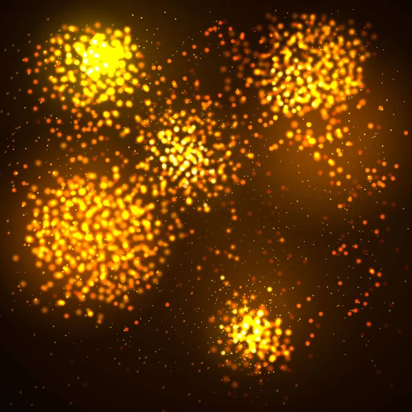 Bokeh lichten achtergrond. — Stockvector