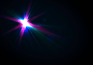 Soyut güneş patlaması