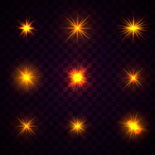 Partículas de estrela flash — Vetor de Stock