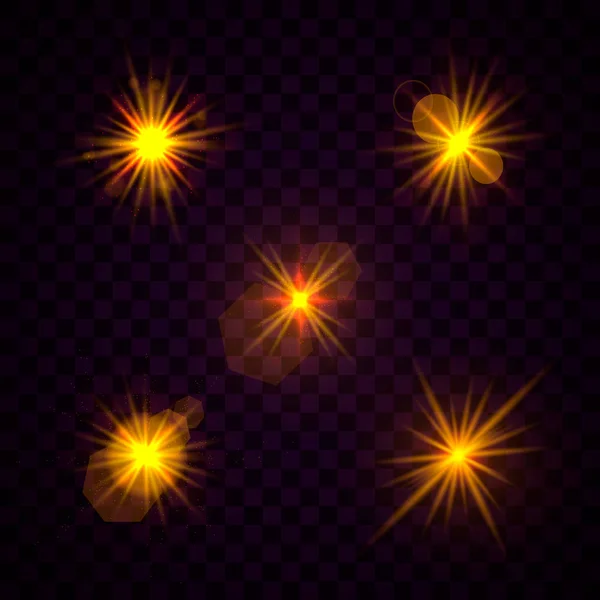 Partículas estrella flash — Vector de stock