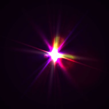 Soyut güneş patlaması