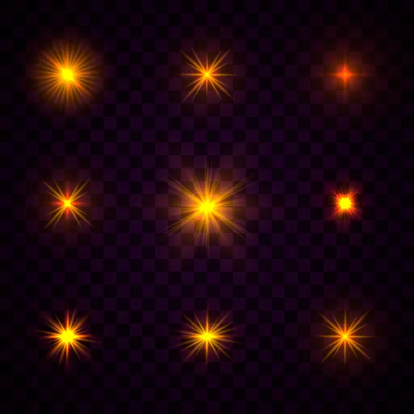 Partículas estrella flash — Vector de stock