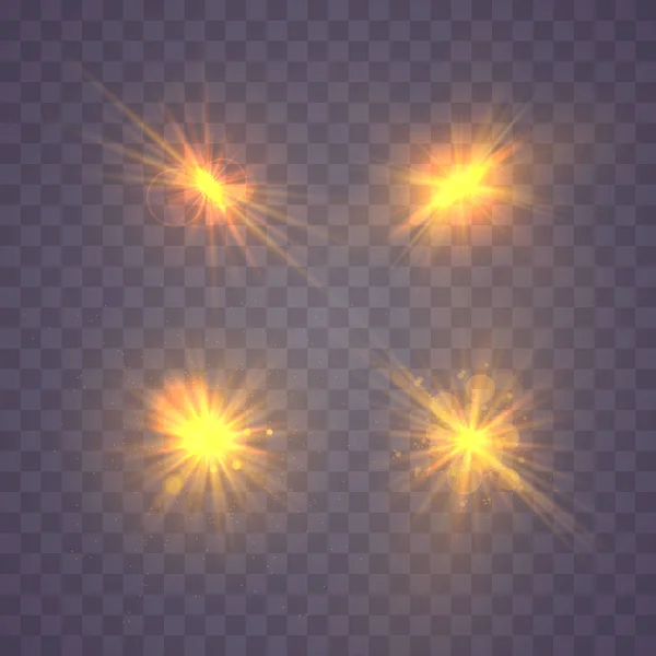 星形粒子闪光 — 图库矢量图片