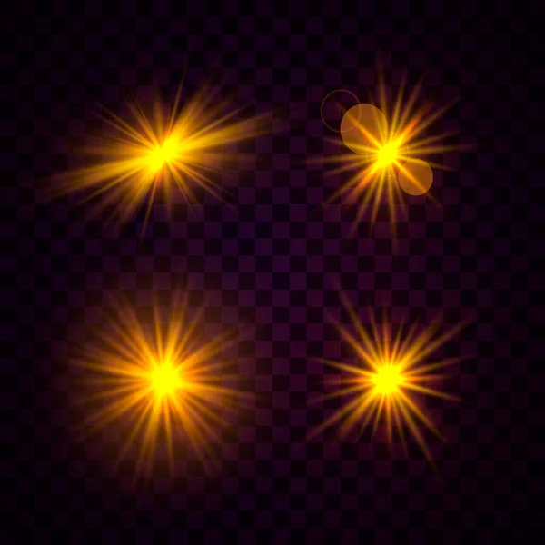 星形粒子闪光 — 图库矢量图片