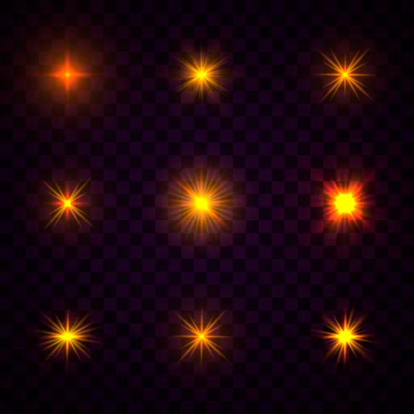 Partículas estrella flash — Vector de stock