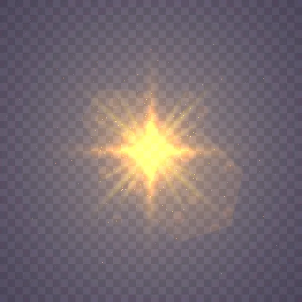 Leuchtender Sternvektor — Stockvektor