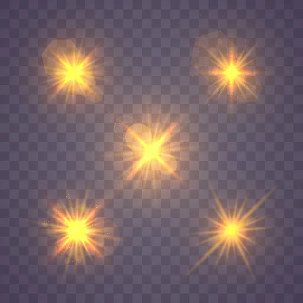 Yıldız parçacıkları flaş — Stok Vektör