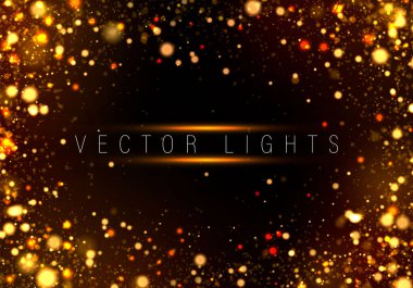 soyut parlayan ışıklar