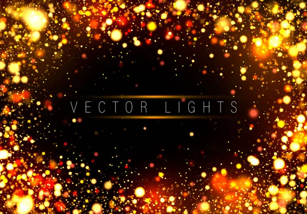 Абстрактные светящиеся огни — стоковый вектор