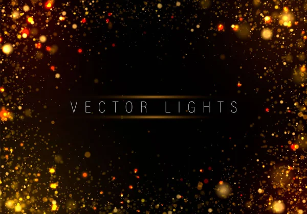 Lumières lumineuses abstraites — Image vectorielle