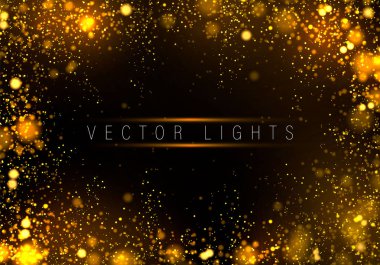 soyut parlayan ışıklar