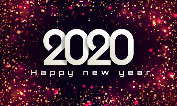 스파클 성탄절 2020 — 스톡 벡터