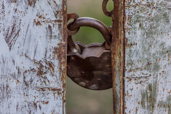 Hangsloten Zijn Draagbare Sloten Met Een Shackle Die Kan Worden — Stockfoto