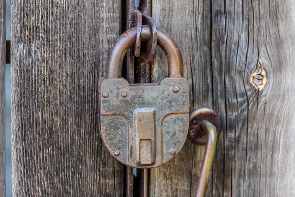 Hangsloten Zijn Draagbare Sloten Met Een Shackle Die Kan Worden — Stockfoto